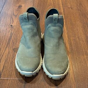 Ecco Men's Olive Leather Boots